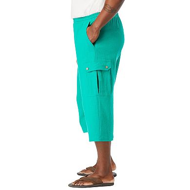 KingSize Men's Big & Tall Gauze Cargo Judo Shorts