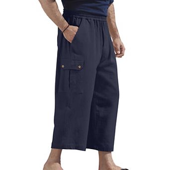 KingSize Men's Big & Tall Gauze Cargo Judo Shorts