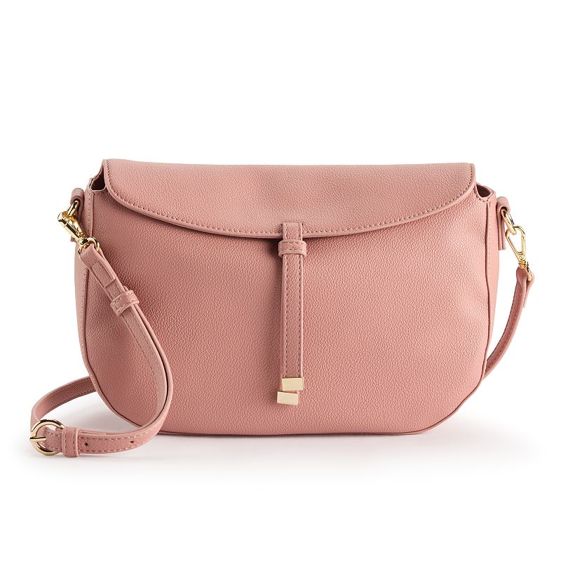 LC Lauren Conrad Natasha Crossbody Bag, Purple Silk