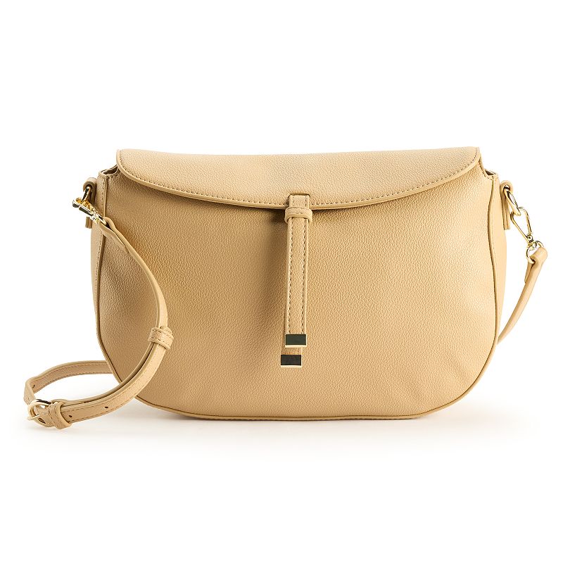 LC Lauren Conrad Natasha Crossbody Bag, Light Camel