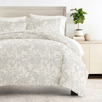 Urban Loft's 3 pc Patterned Duvet Bedding Set - Weathered Floral