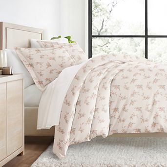 Urban Loft's 3 pc Patterned Duvet Bedding Set in Floral Apricot Rose