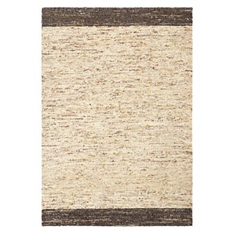 Town and Country Terra Montana Textured Border Handcrafted 100% Wool Area Rug