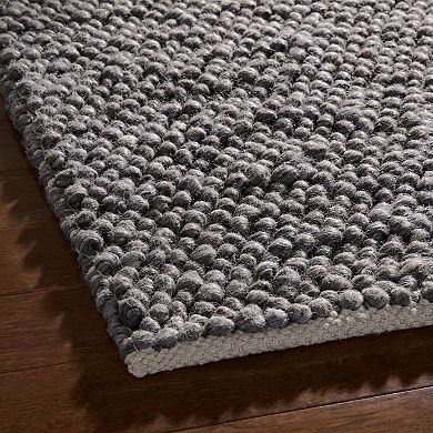 Town & Country Olea Bubble Texture Handcrafted 100% Wool Area Rug