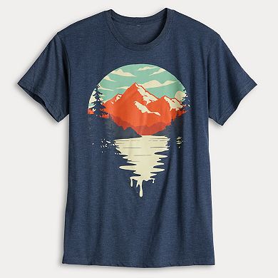 Men's Moutain Range Scene Graphic Tee