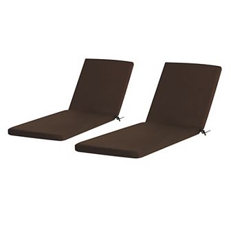 Westintrends Outdoor/Patio Chaise Lounge Cushion (Set of 2), 74" x 22.5"