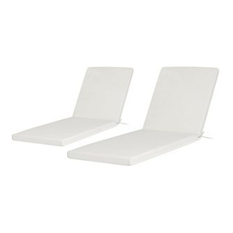 Westintrends Outdoor/Patio Chaise Lounge Cushion (Set of 2), 78" x 23"