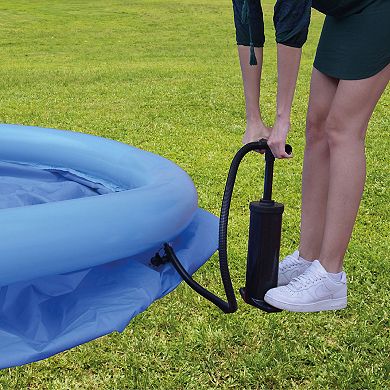 Jleisure 12 Ft X 30" Prompt Set Inflatable Outdoor Backyard Swimming Pool