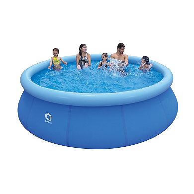 Jleisure 12 Ft X 30" Prompt Set Inflatable Outdoor Backyard Swimming Pool