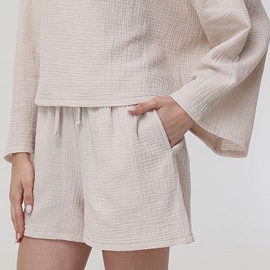Women's Adyson Parker Long Sleeve Top and Shorts Set