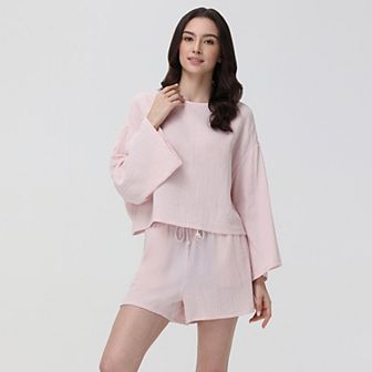 Women's Adyson Parker Long Sleeve Top and Shorts Set