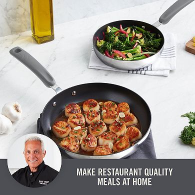 Zakarian by Dash TruPro 2-Piece Stainless Steel Fry Pan Set