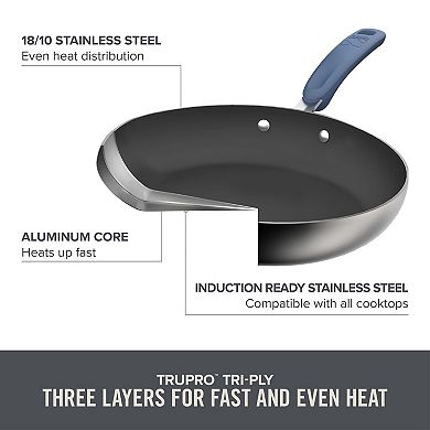 Zakarian by Dash TruPro 10-Piece Stainless Steel Stacking Sauce Pan Set