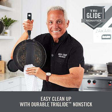 Zakarian by Dash TruPro 6-Piece Nonstick Stainless Steel Stacking Sauce Pan Set