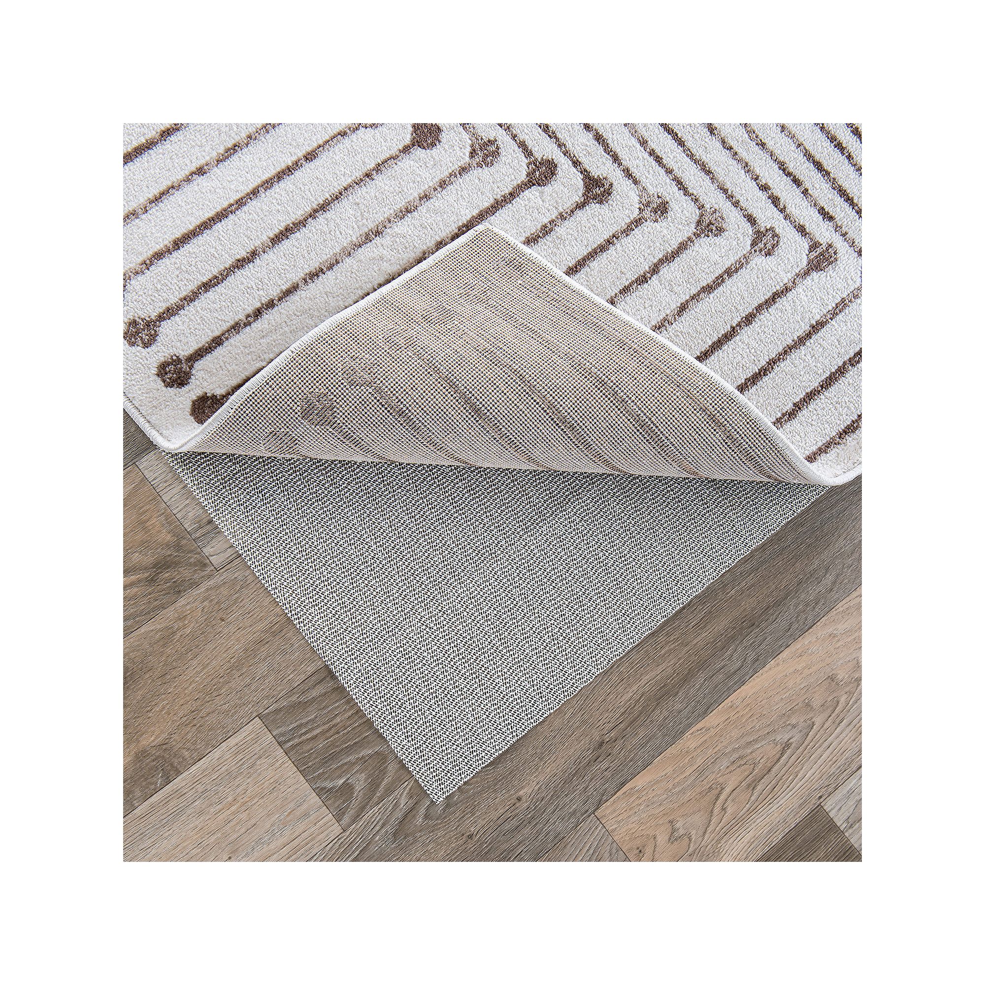 World Rug Gallery Non-Slip Rug Pad, Ivory