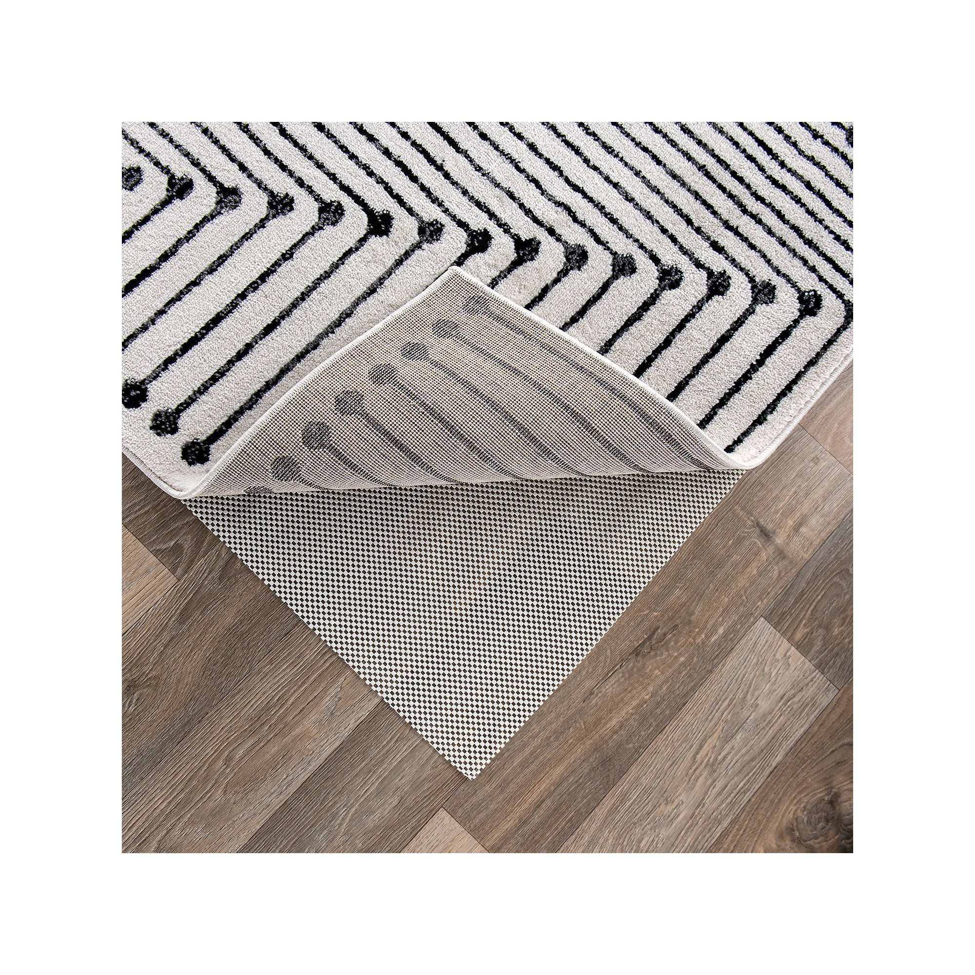 World Rug Gallery Cushioned Non-Slip Rug Pad, Ivory