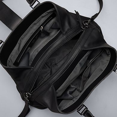 Simply Vera Vera Wang Blake Pinch Look Soft Satchel Bag