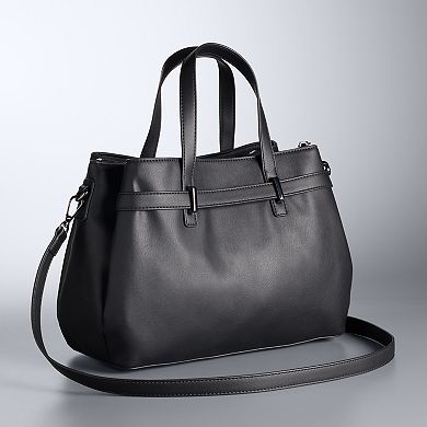 Simply Vera Vera Wang Valeria Belted Satchel Bag