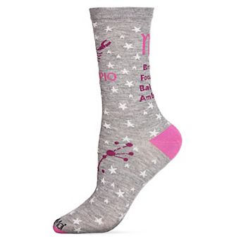 Scorpio Zodiac Sign Crew Sock