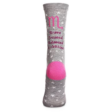 Scorpio Zodiac Sign Crew Sock
