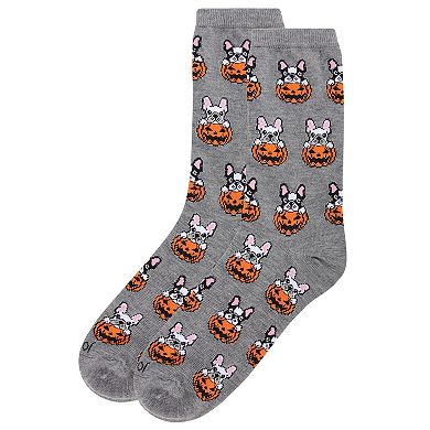 Pumpkin Puppy Holiday Crew Socks