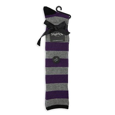 Shaded Stripes Cashmere Blend Knee High Socks