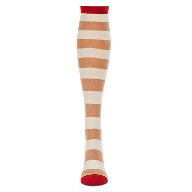 Shaded Stripes Cashmere Blend Knee High Socks