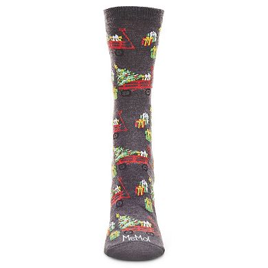 Red Wagon Holiday Crew Sock