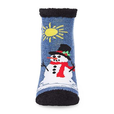 Snowman Problems Low Cut Socks