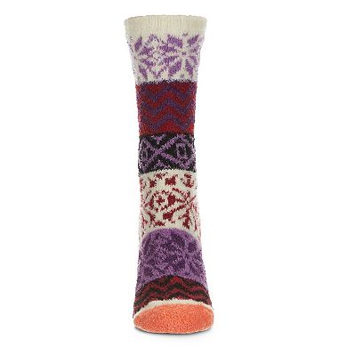 Snow Dazzle Geometric Cozy Crew Sock