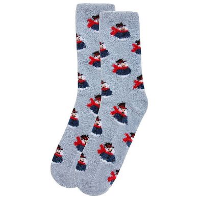 Snowman Cozy Non-slip Crew Socks