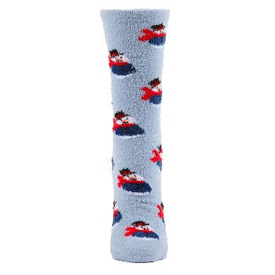 Snowman Cozy Non-slip Crew Socks