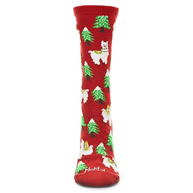 Llama Trees Holiday Crew Sock