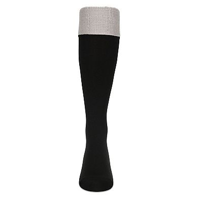 Scalloped Edge Fleece Knee High Socks