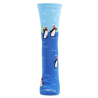 Penguins Vacation Holiday Crew Socks