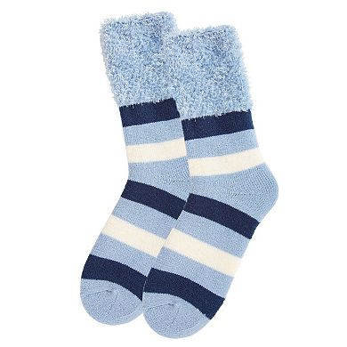 Multi Stripe Plush Cabin Socks