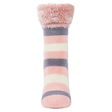 Multi Stripe Plush Cabin Socks