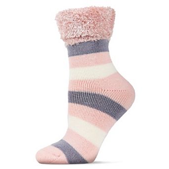 Multi Stripe Plush Cabin Socks