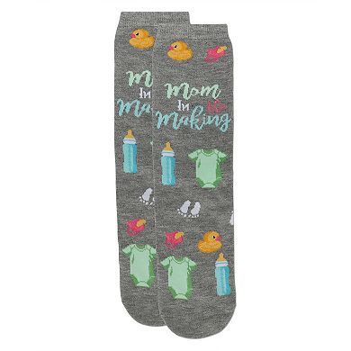 Mama In The Making Greeting Card Socks