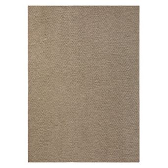 Town & Country Pax Herringbone Textured Solid Everwash Washable Area Rug