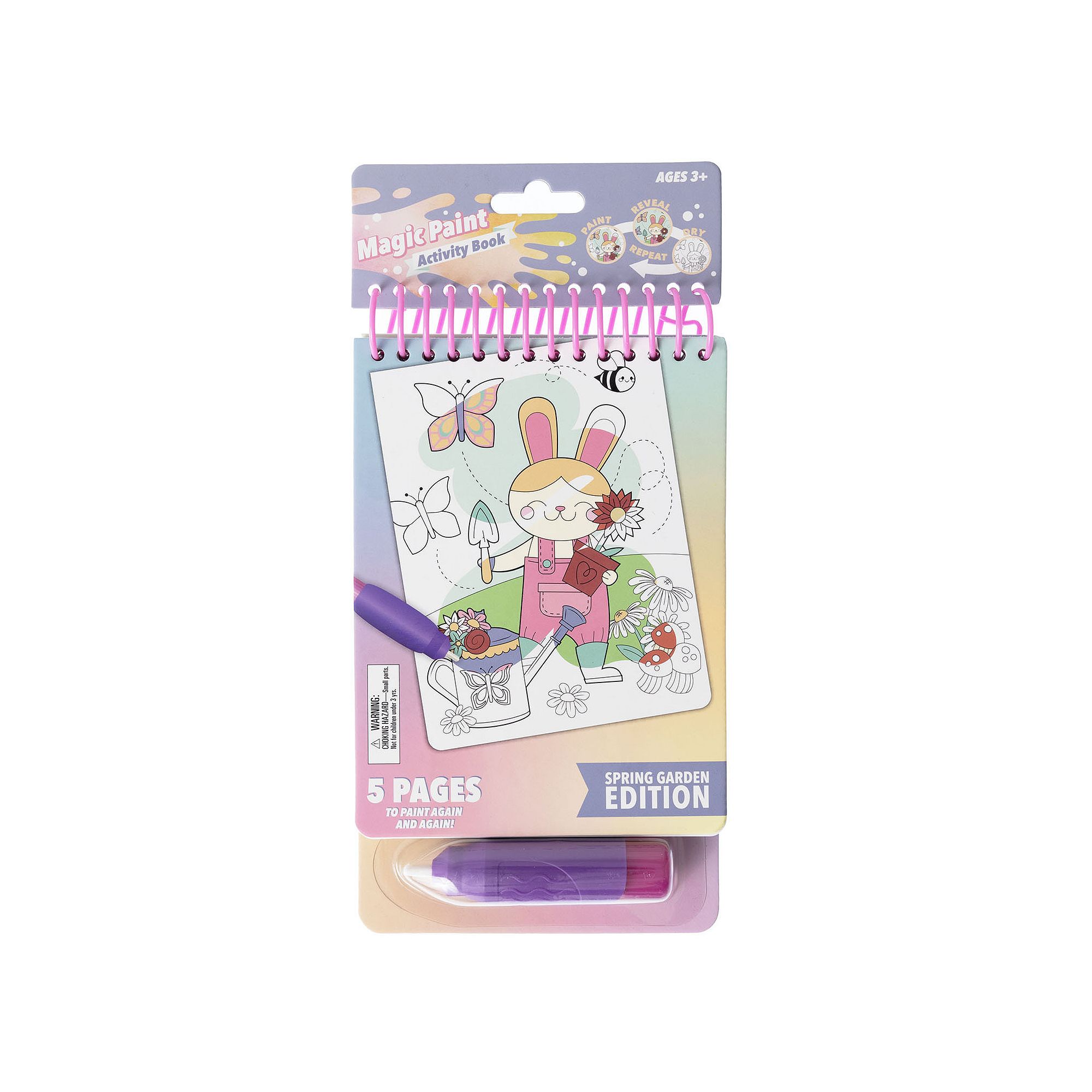 Pulsar Paint with Water Book - Spring Garden, Multi