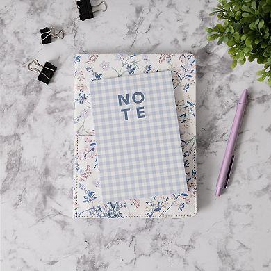 Pulsar 2-Piece Notebook Floral & Gingham Mini Notebook Set