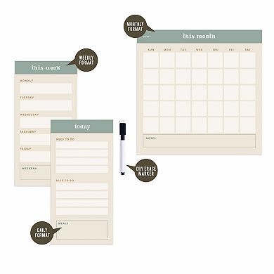 Pulsar Magnetic Calendar 3-pc. Activity Tracker
