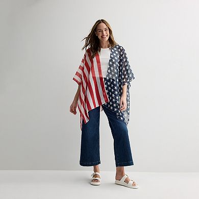 Women's Collection XIIX Stars and Stripes Ruana