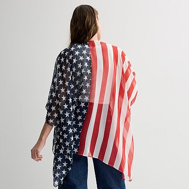 Women's Collection XIIX Stars and Stripes Ruana