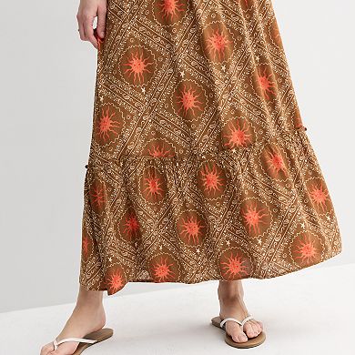 Juniors' SO® Tiered Single Tiered Maxi Skirt