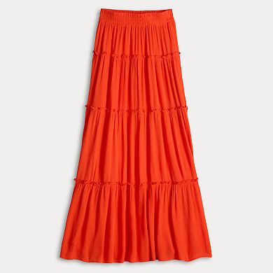 Juniors' SO® Tiered Maxi Skirt