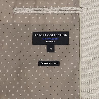 Men's Report Collection Modern Fit Notch Collar Lined Knit Sport Coat