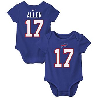 Infant Nike Josh Allen Royal Buffalo Bills Player Name & Number Bodysuit