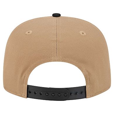 Men's New Era Khaki/Black Miami Dolphins Desert Golfer Snapback Hat